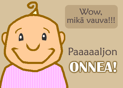 Wow mik vauva - Onnea!