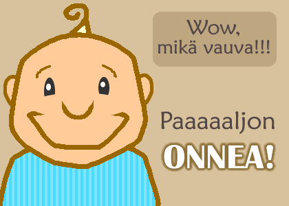 Vai ett vauva - Onnea!