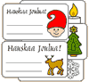 Tulosta pakettikortit joululahjoihin