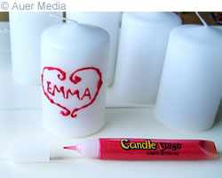 Tee itse joululahjat - Kynttiliden koristelu - Joululahjaksi nimikynttilt