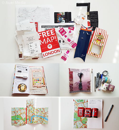 DIY traveler's notebook muistikirja junk journal tyyliin