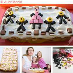 Kuva ja ohjeet: Tikku-ukkokakku - helppo kakku idille tai lastenjuhliin