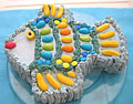 Kalakakku - Syntymäpäiväkakku meriaiheisiin lastenjuhliin