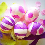 Pääsiäinen - koristele pääsiäismunat silkkipaperilla